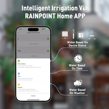 RAINPOINT Smart WiFi Solar Automatic Plant Watering System for House Potted Plants Gen 2