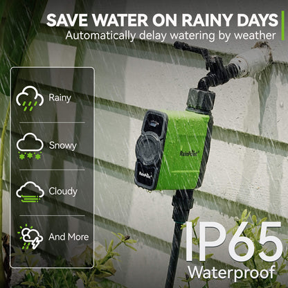 RainPoint Smart Garden Hose Faucet Timer with Hub