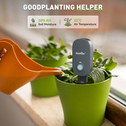 RainPoint Bluetooth Soil Moisture & Temp Meter - Works with Bluetooth Hub & Water Timer