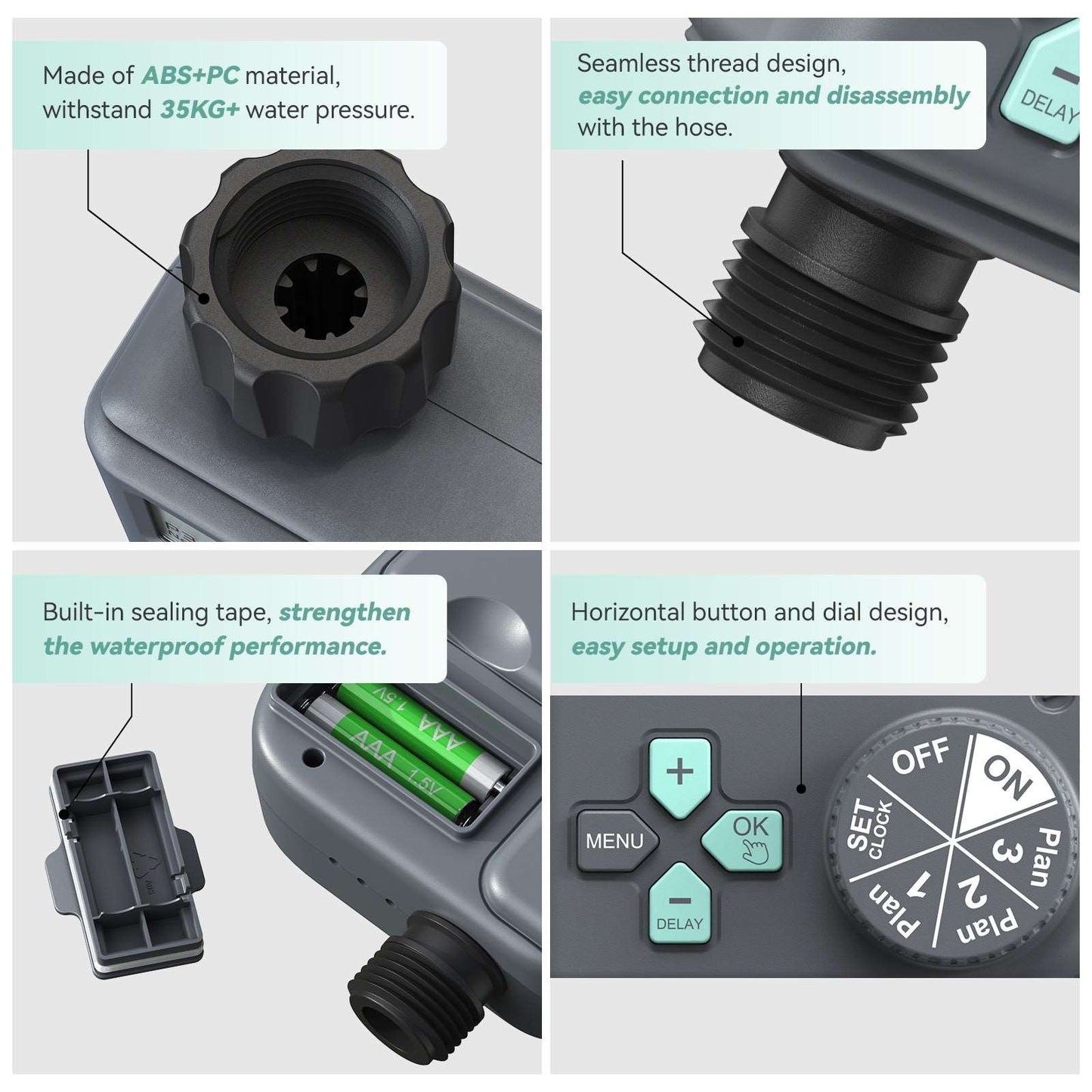 RainPoint Multi -Programming Digital Water Timer