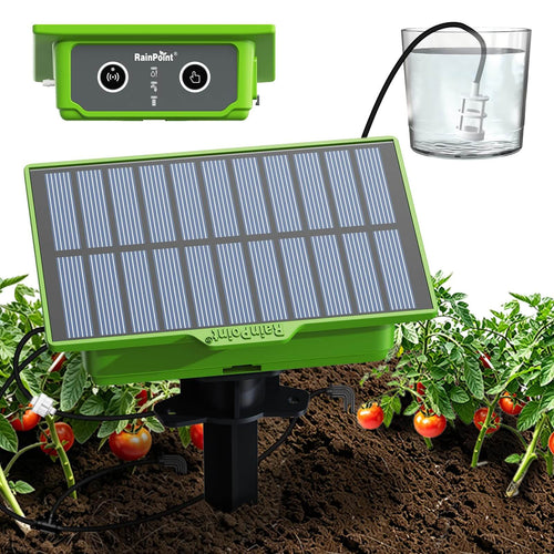 RainPoint WiFi Solar Automatic Plant Waterer Kit for Outdoor & Indoor Use with Hub