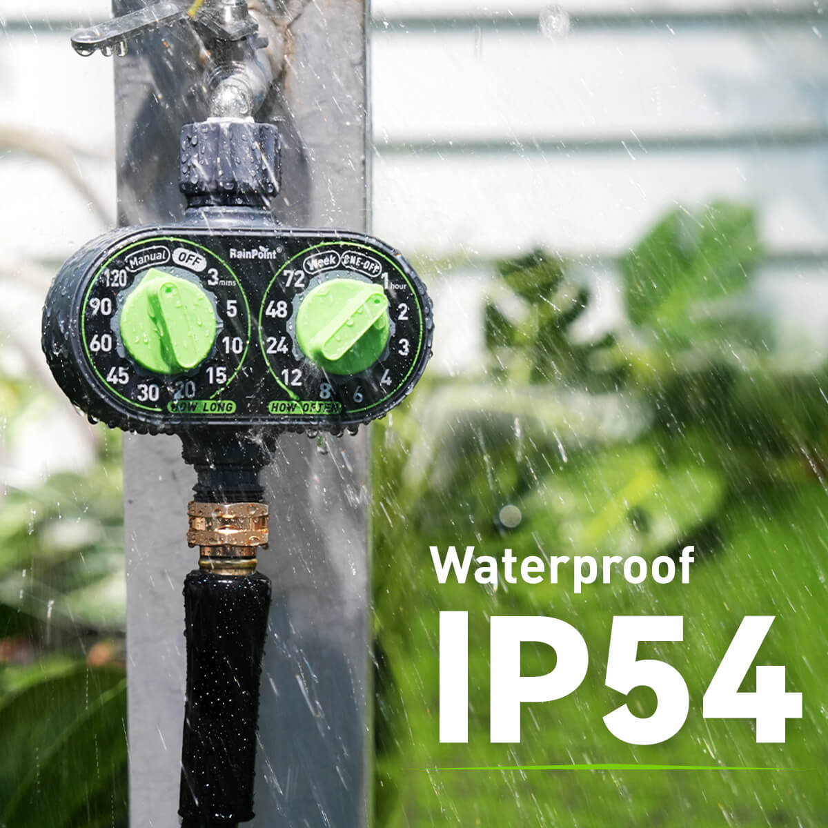 RainPoint Simple 2-Dial Outdoor Sprinkler Controller
