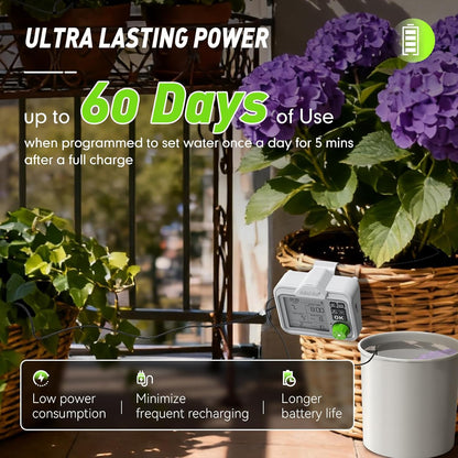 RAINPOINT Large Display Automatic Plant Waterer Indoor for Up to 10-15 Pot Plants