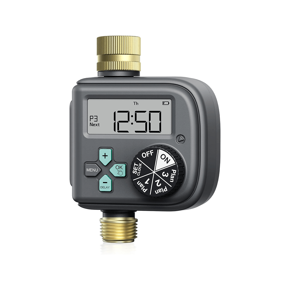 RainPoint Sprinkler Timer with Brass Inlet & Outlet