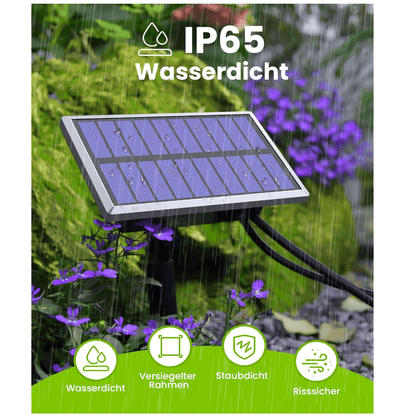 RAINPOINT Solar Irrigation System, DIY Drip Irrigation Kit for 15 Garden, Balcony and Greenhouse Potted Plants