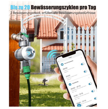 RAINPOINT Irrigation Computer, WiFi, Automatic Watering with Cycle Soak Mode