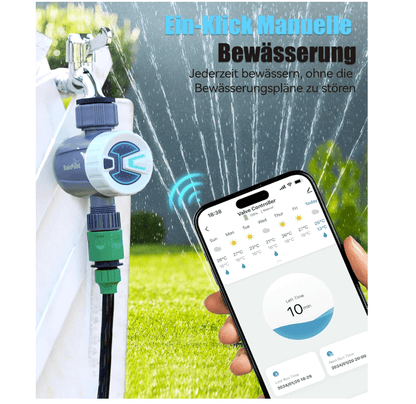 RAINPOINT Irrigation Computer, WiFi, Automatic Watering with Cycle Soak Mode