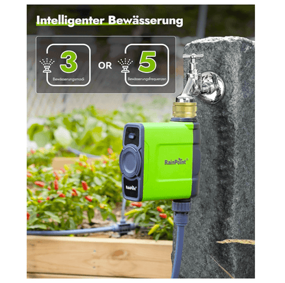 RAINPOINT Irrigation Computer 1-Zone Smart Sprinkler Timer +  Antenna Gateway for Garden