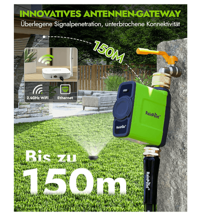 RAINPOINT Irrigation Computer  1-Zone WiFi Water Timer + WiFi Ethernet Gateway for Garden