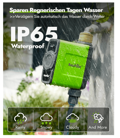 RAINPOINT Irrigation Computer WLAN without Antenna Gateway, with Brass Inlet, for Garden
