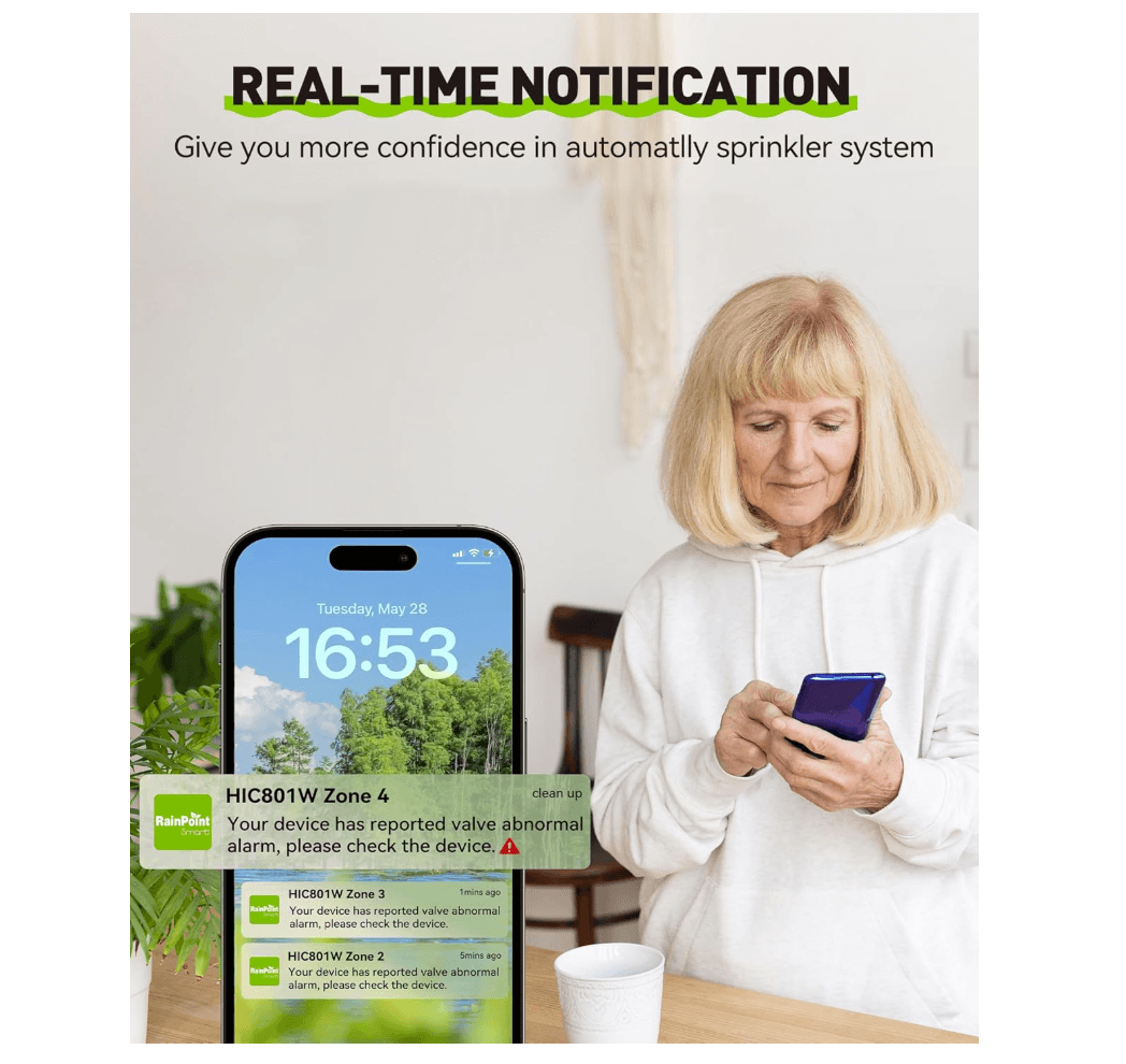 RAINPOINT 8-Zone Smart Sprinkler Controller