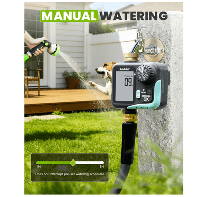 RAINPOINT Sprinkler Timer for Garden Hose - Hose Timer with Cycle & Soak, Brass Inlet