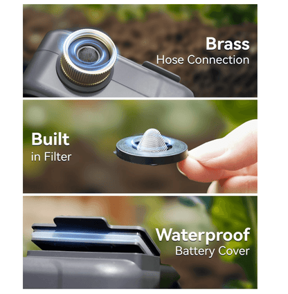 RAINPOINT Sprinkler Timer for Garden Hose - Hose Timer with Cycle & Soak, Brass Inlet
