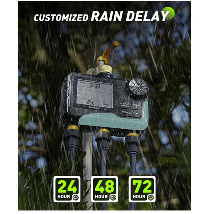 RAINPOINT 3 Zone Water Timer with Brass Inlet & Outlet