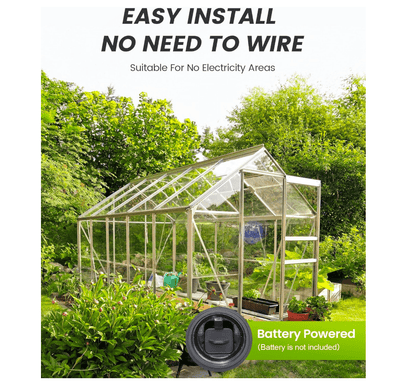 RAINPOINT Battery Operated Sprinkler Controller - Indoor & Outdoor 4 Zone Smart Irrigation Controller