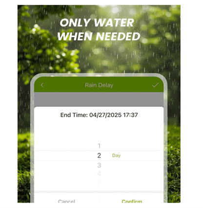 RAINPOINT Battery Operated Sprinkler Controller - Indoor & Outdoor 4 Zone Smart Irrigation Controller
