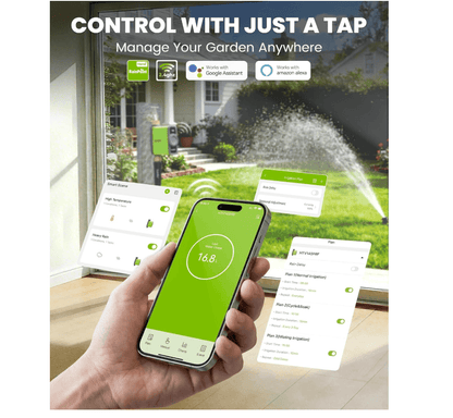 RAINPOINT WiFi Water Timer for Garden Hose (Brass Inlet & Outlet, No Gateway)
