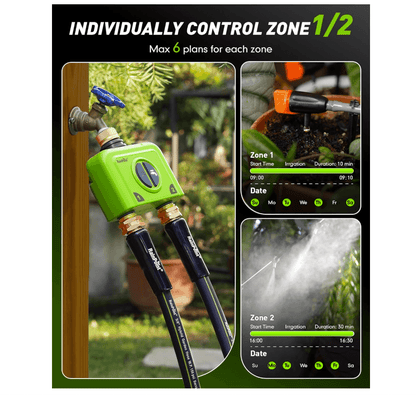 RainPoint 2 Zone WiFi Water Timer with Ethernet Gateway
