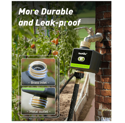 RAINPOINT Bluetooth Water Timer with Brass Inlet & Outlet (Not Include Gateway)