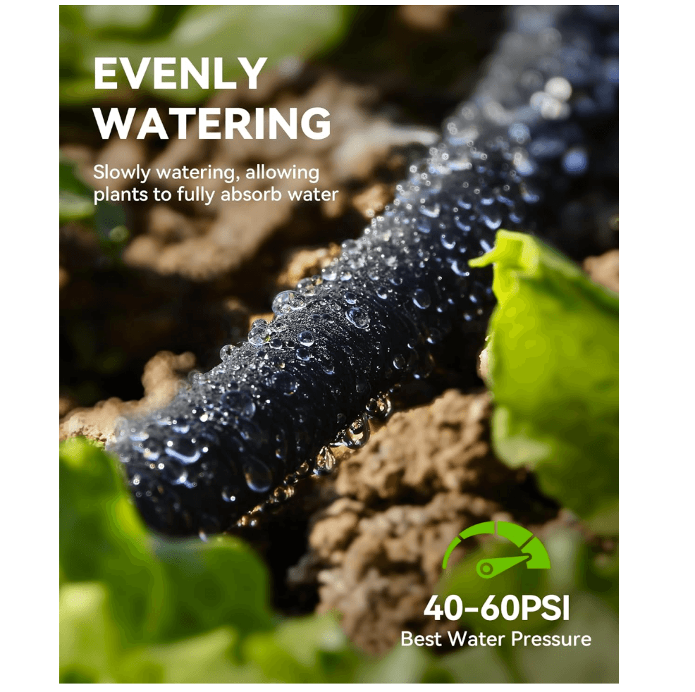 RAINPOINT 1/2'' Soaker Hose 100ft for Garden