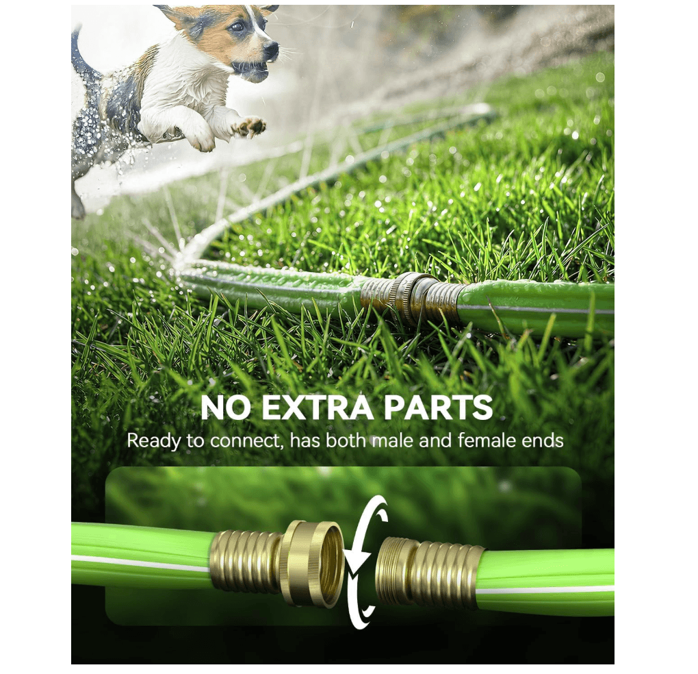 RAINPOINT Sprinkler Hose with Holes 150FT(50FT, 3Pack)