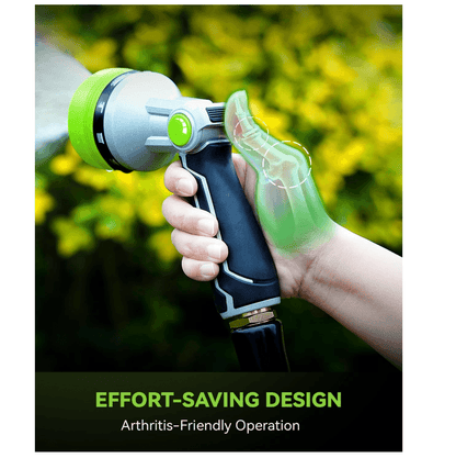 RAINPOINT Full-Metal Garden Hose Nozzle,Green