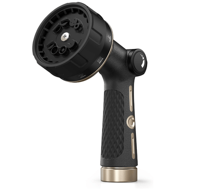 RAINPOINT Metal Garden Hose Nozzle – Heavy Duty High Pressure with Thumb Control
