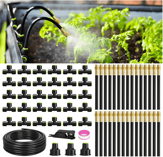 RAINPOINT 100FT Drip Irrigation System, Garden Watering Kit
