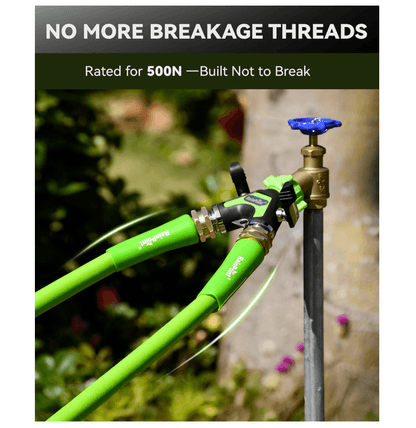 RAINPOINT Garden Hose Splitter 2 Way – All Metal Heavy Duty Water Y Splitter(Green)