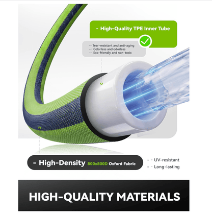 RAINPOINT Garden Hose 100FT, 3/4" Fittings