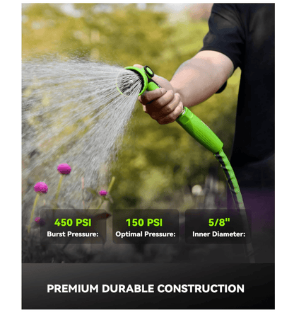 RAINPOINT Garden Hose 25FT, 3/4" Fittings