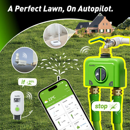 RainPoint Smart Irrigation System with Soil & Weather Sensors