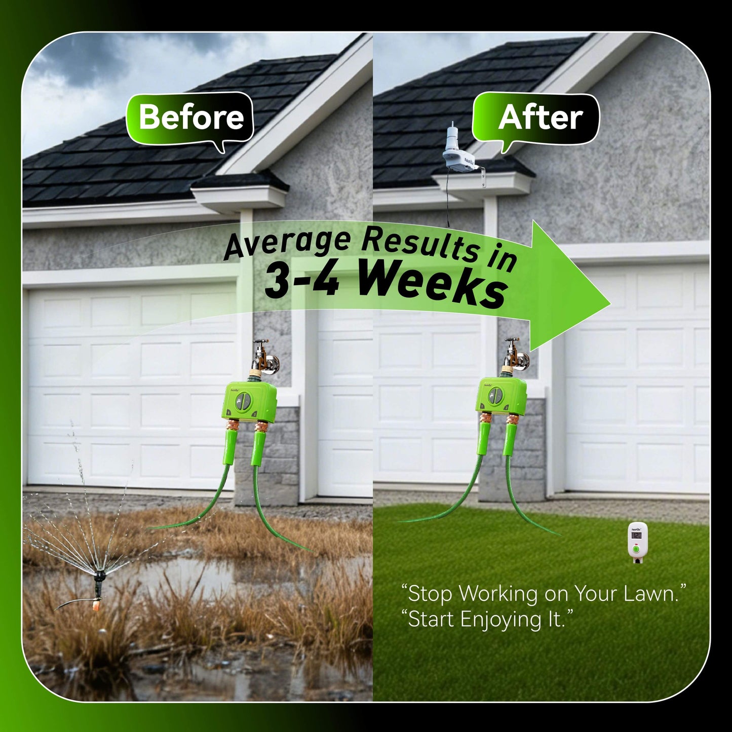 RainPoint Smart Irrigation System with Soil & Weather Sensors