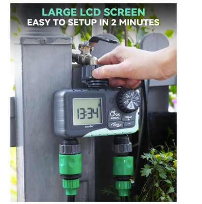 RAINPOINT 2 Zone Sprinkler Timer - 2pcs