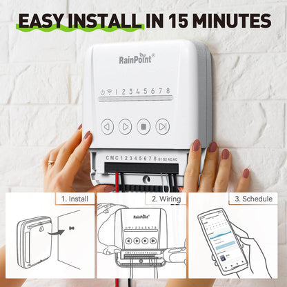 RainPoint 8 Zone Smart Sprinkler Controller