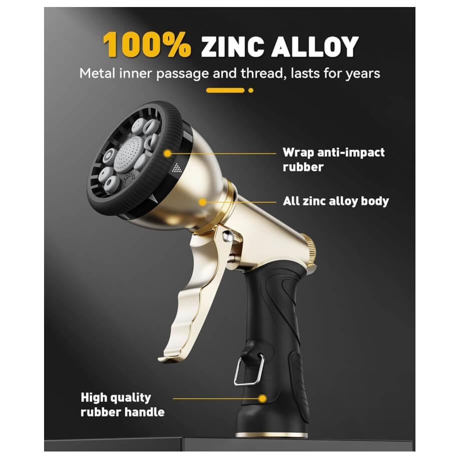 RAINPOINT Garden Hose Nozzle,Grey