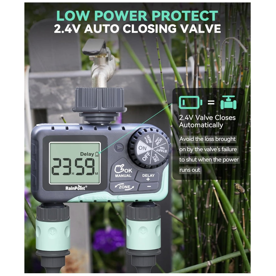 RAINPOINT 2 Zone Sprinkler Timer - 2pcs