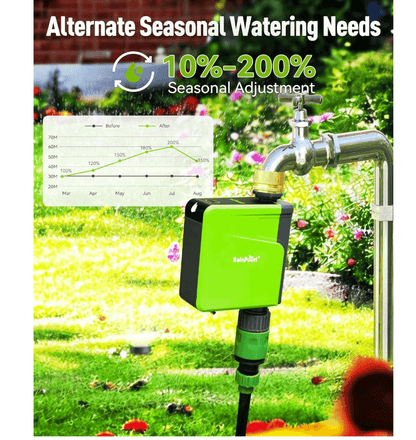 RainPoint Brass Inlet Smart Sprinkler Timer for Watering